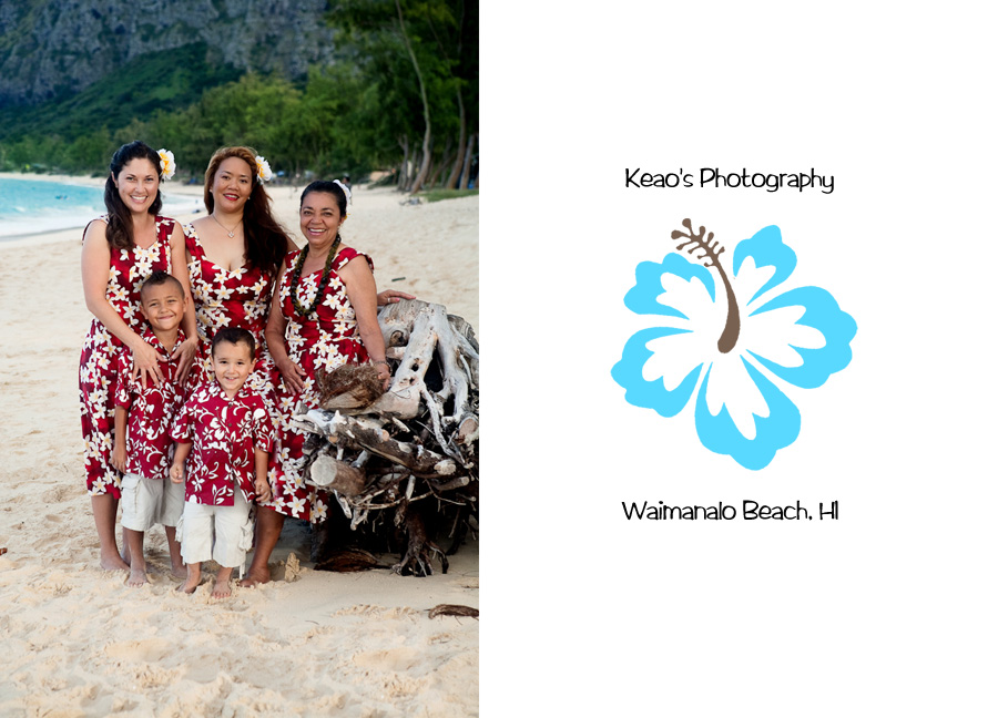 Family Photos at Waimanalo Beach Family Photo on the beach