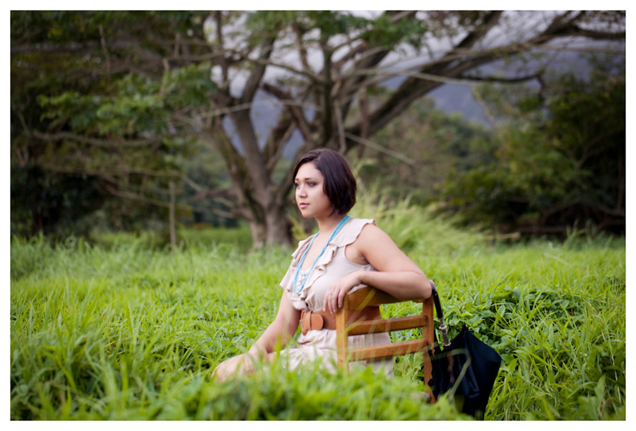 creative vintage senior portraits Oahu hawaii