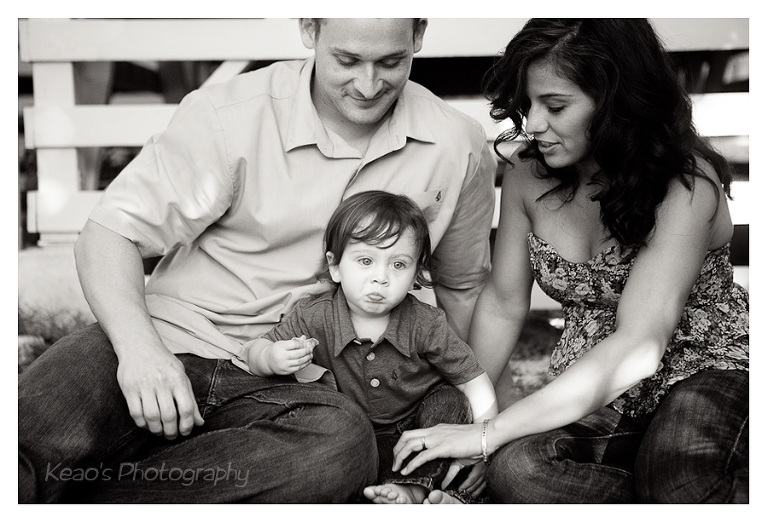 Kailua Beach Family Photography Hawaii black and white photo