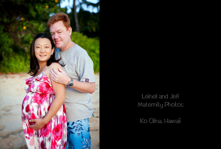 Ko Olina maternity photos couple