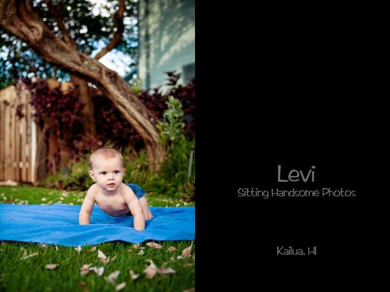 7 month baby boy photos Kailua Hawaii Oahu