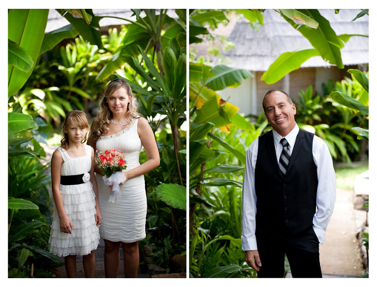 Hawaii wedding family photographs