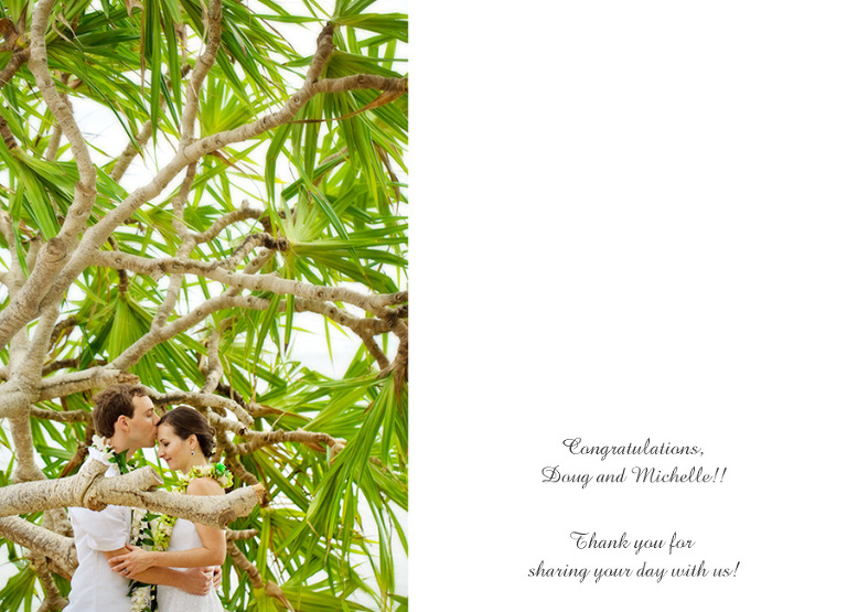 gratitude from the hawaiian wedding