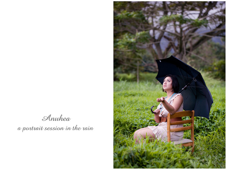 Kaneohe Hawaii senior portraits in the rain