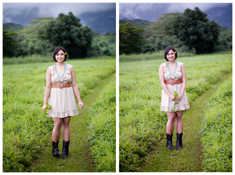 senior portraits in Maunawili Hawaii