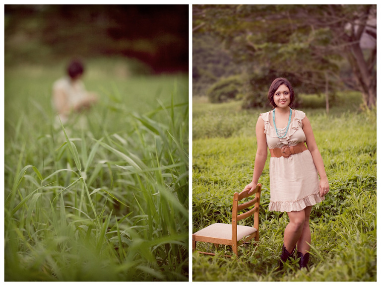 vintage themed senior portraits Hawaii