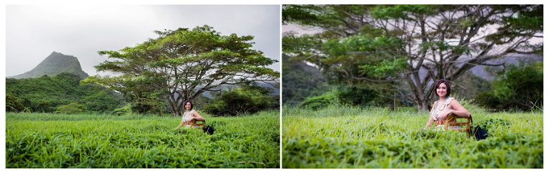 vintage themed senior portraits Hawaii