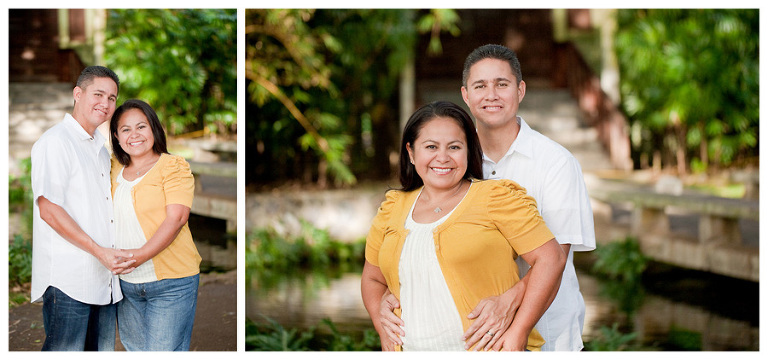 Moanalua Gardens family photos on Oahu