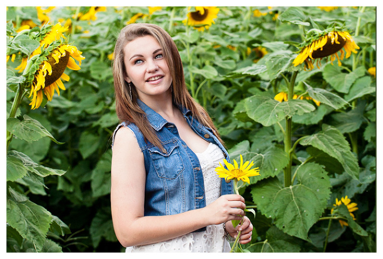sunflower senior photos