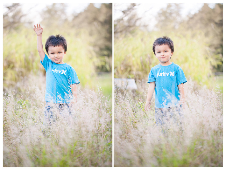 Big Island Hawaii Photograph of boy in wild field by Big Island Hawaii Photographer