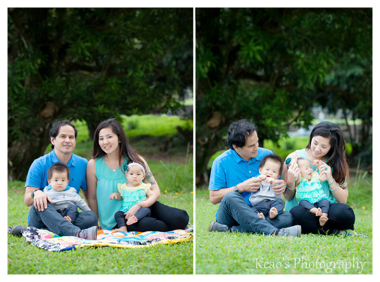Kaneohe Hawaii family photographer twins at the park