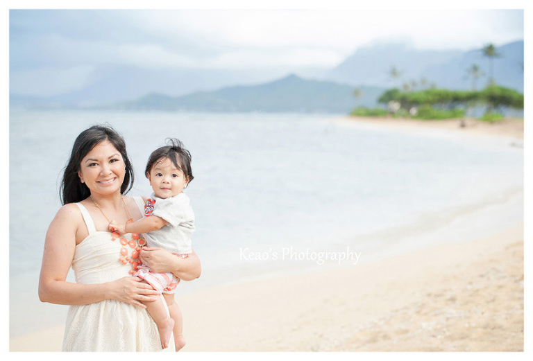 Kualoa Beach family photos on Oahu