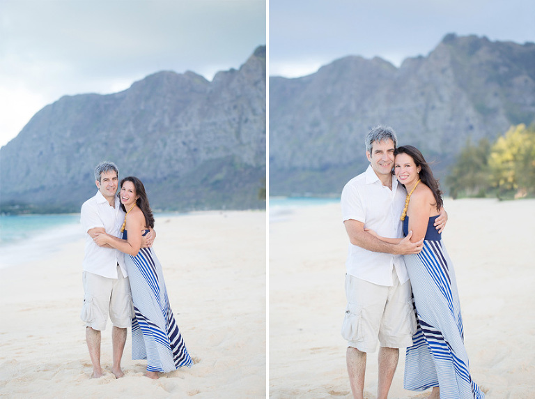 engagement photos at Waimanalo Beach by Hawaii Photographer