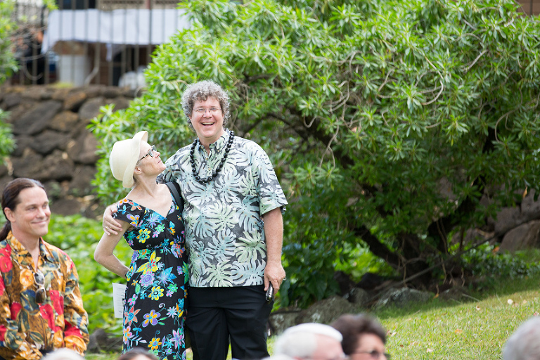 happy Hawaii wedding