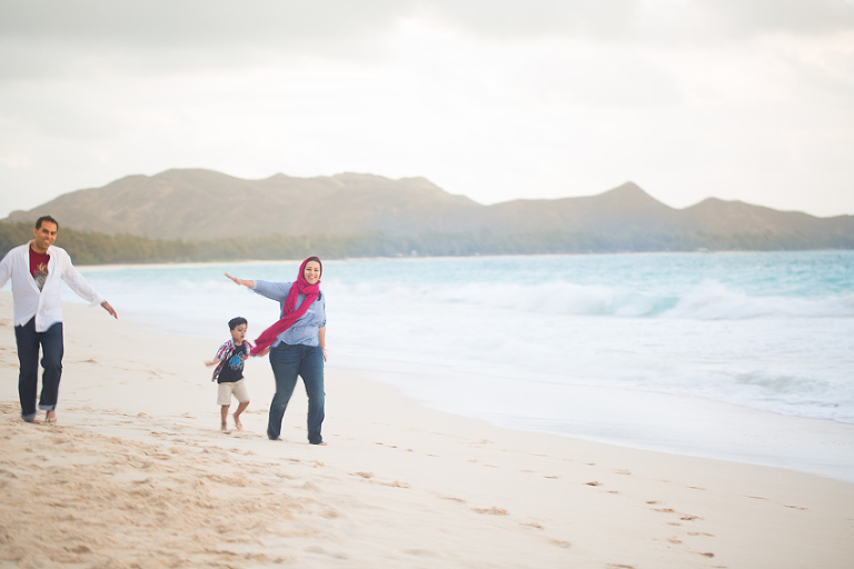 Waimanalo Beach Family Photos on North Shore Oahu Vacation