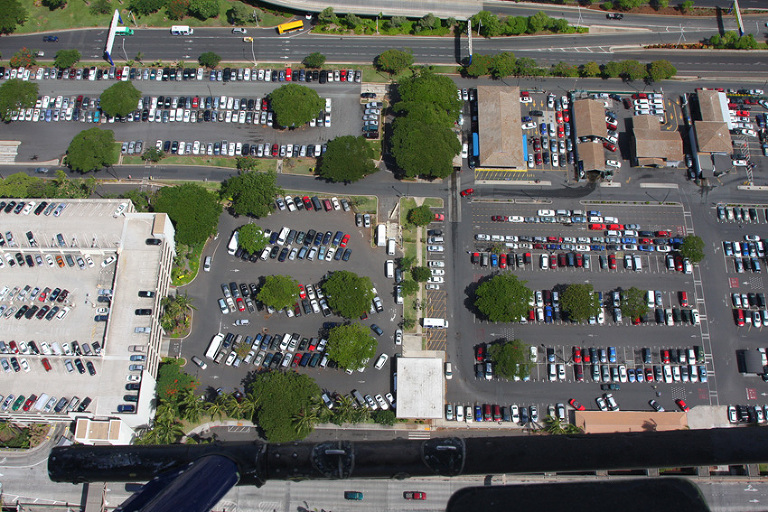 aerial view of Honolulu