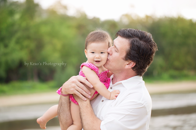 daddy and his hawaiian birthday princess