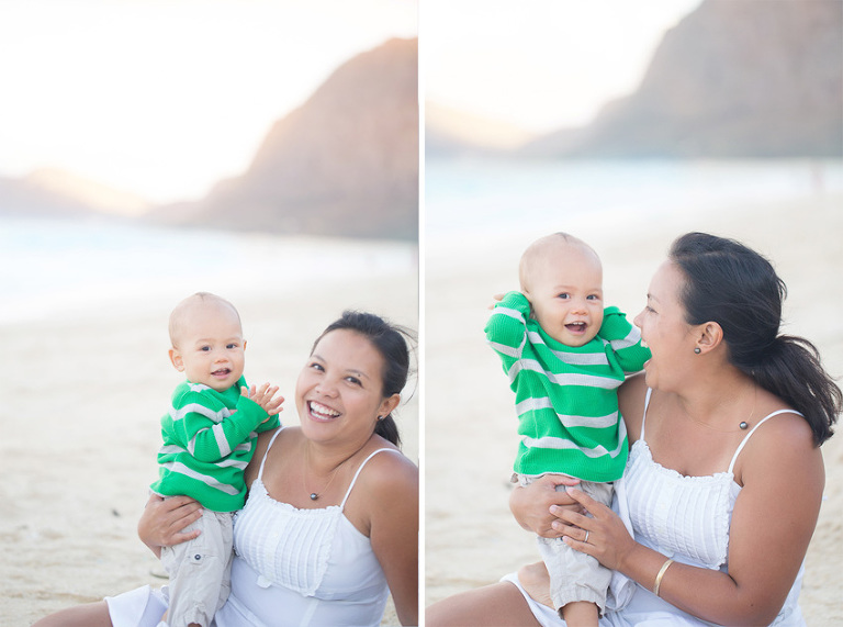 beach family fun by Hawaii photographer