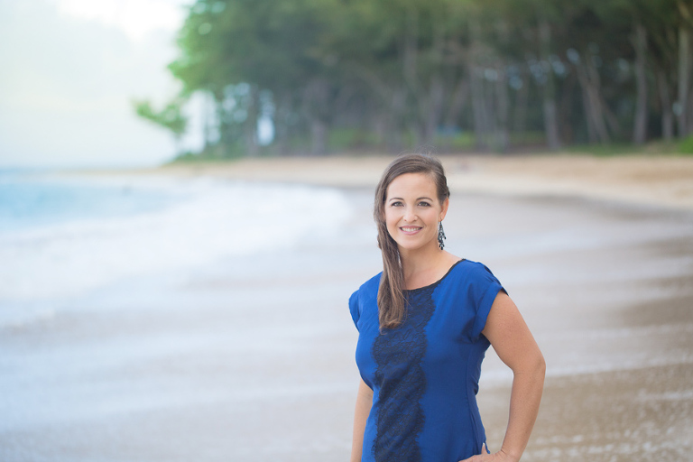 portrait photography on north oahu beach