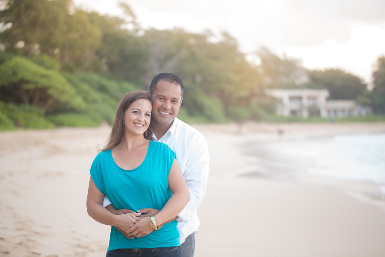 lovely photo of couple on the beach