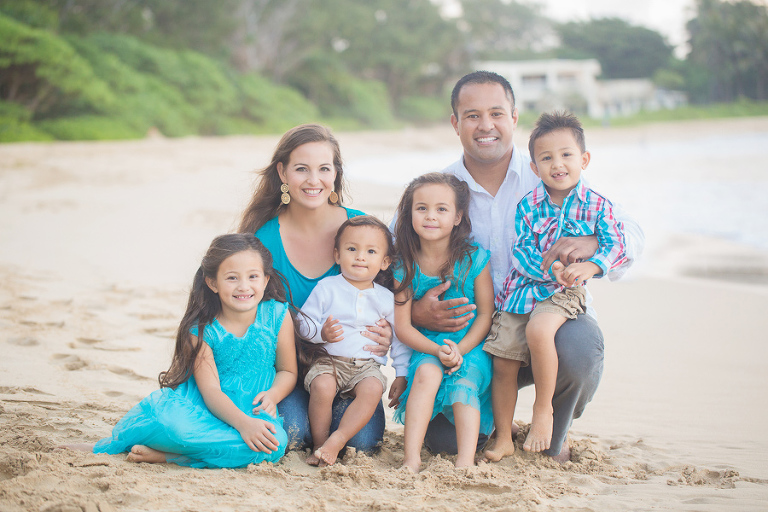 hawaii beach family photography