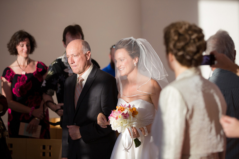 first look at the gorgeous bride