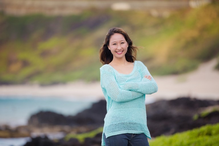 Caitlin senior photos at Makapuu