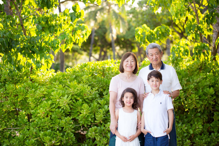 grandparents with their grandkids Ko Olina Hawaii