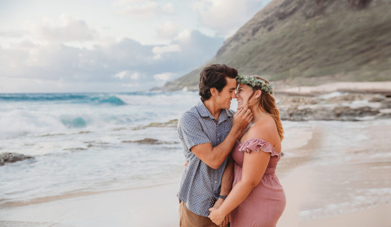anniversary photo on Oahu