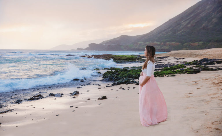 Maternity Photo at Sandy Beach